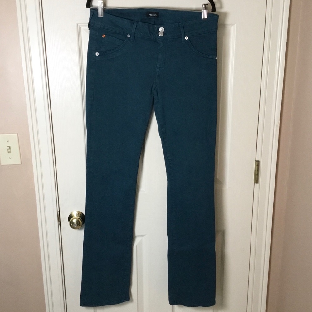 Hudson Jeans Beth Baby Boot Teal Jeans - Size 32